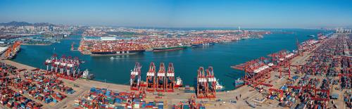 青岛到英国斯旺西独立冷藏集装箱封闭式海运通道