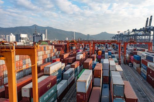 厦门市到考文垂海铁联运专属货轮路径